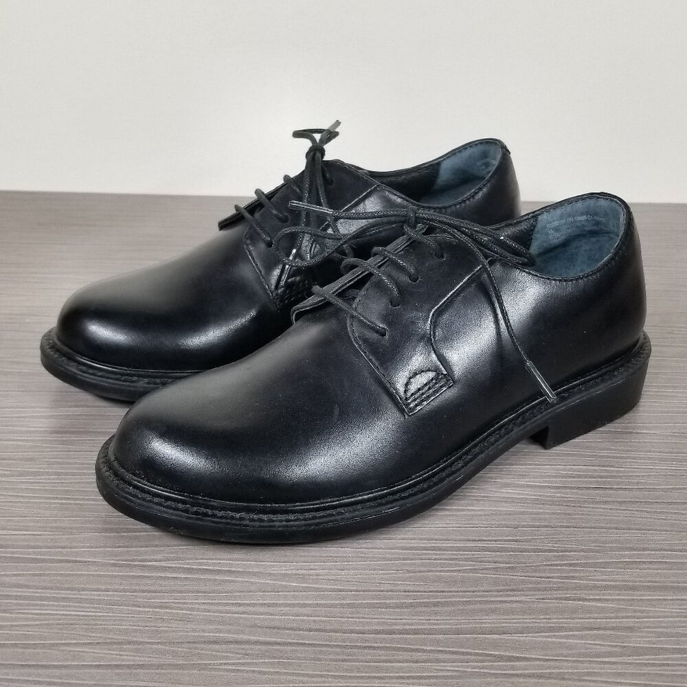 C2 by Calibrate Kids’ Lace-Up Dress Shoes, Black Leather, Little Kid Size 1